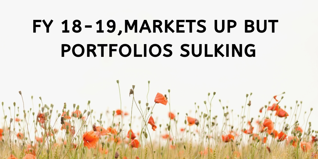FY 18-19, Markets up but portfolios sulking